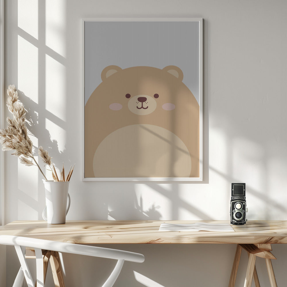 Cute Bear - Poster / Art Print - interiör