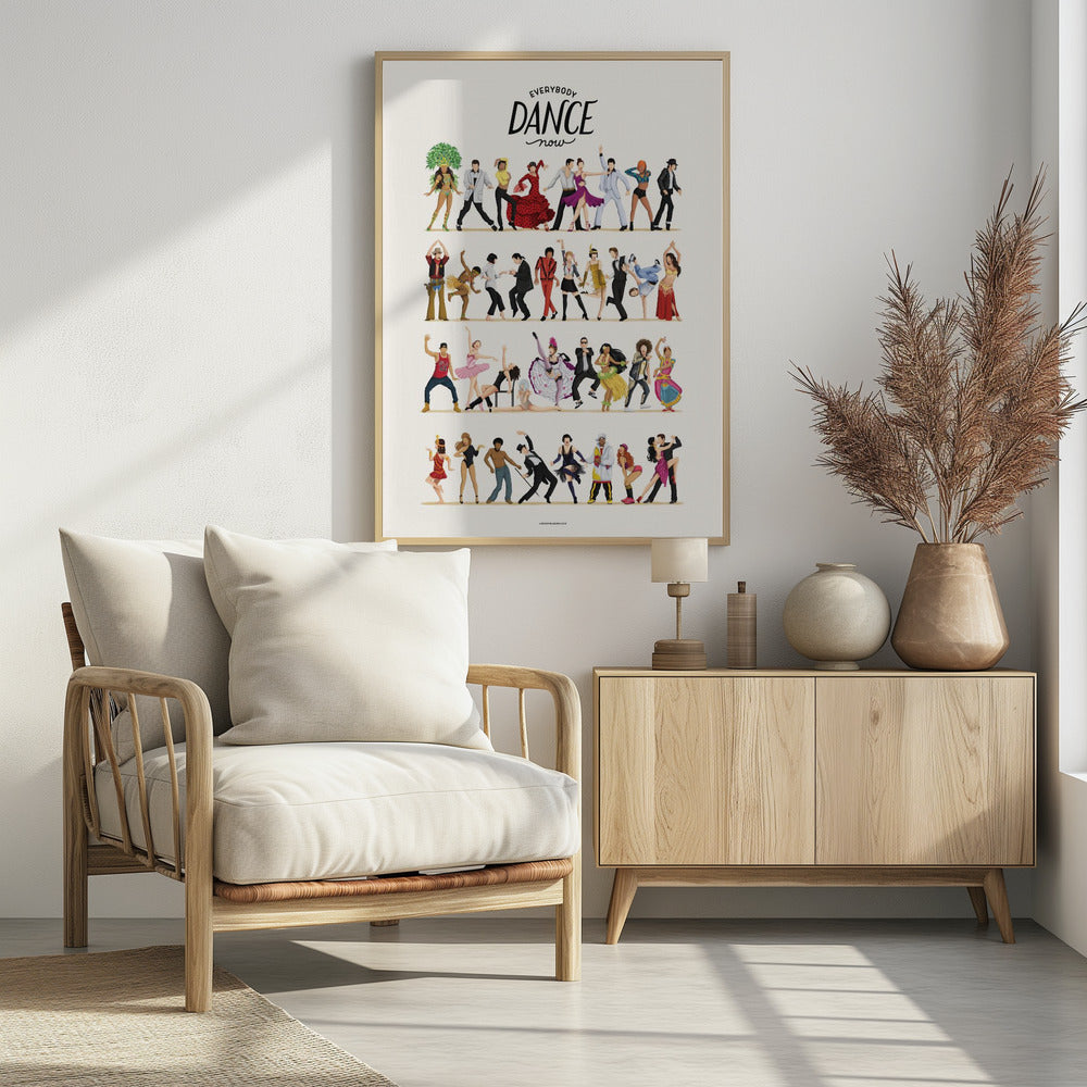 Everybody Dance Now - Poster / Art Print - interiör