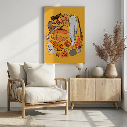 Halloween vibes 2 - Poster / Art Print - interiör
