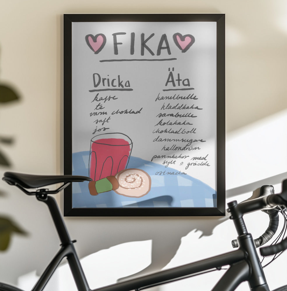Fika - Poster / Art Print - interiör
