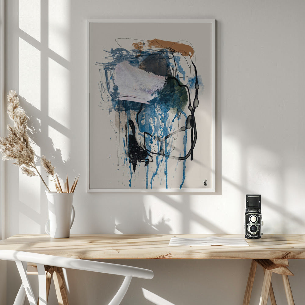 Twin Abstract 1 - Poster / Art Print - interiör