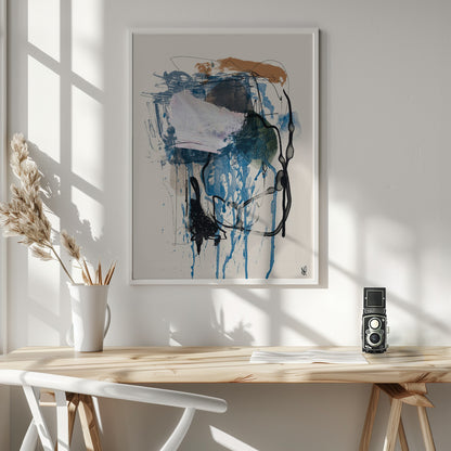 Twin Abstract 1 - Poster / Art Print - interiör