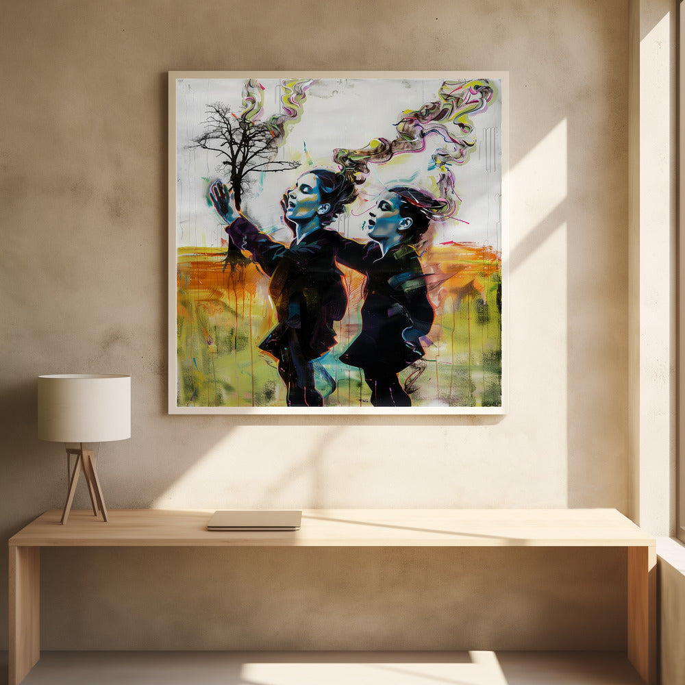 The Psychedelic Dance - Poster / Art Print - interiör