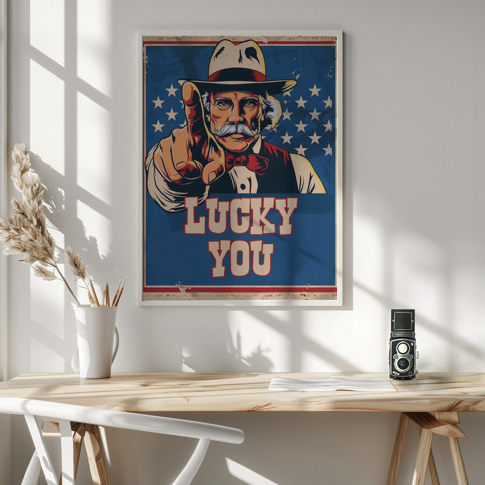Lucky You - Poster / Art Print - interiör