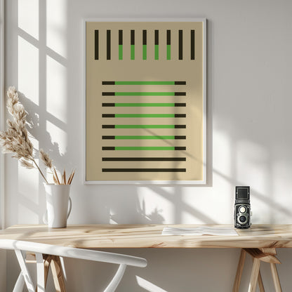 Faded Geometric #2 - Poster / Art Print - interiör