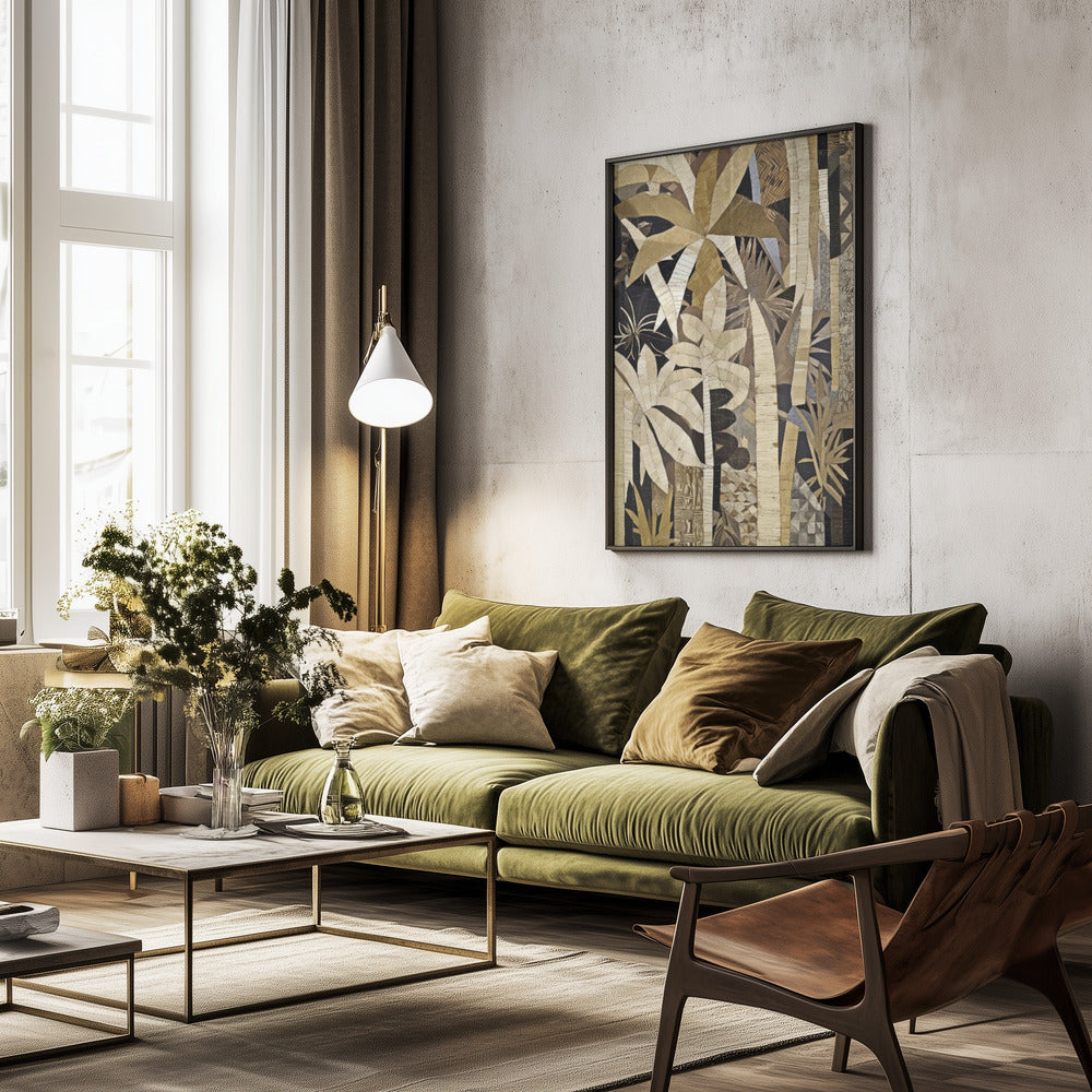 Bamboo Jungle - Poster / Art Print - interiör