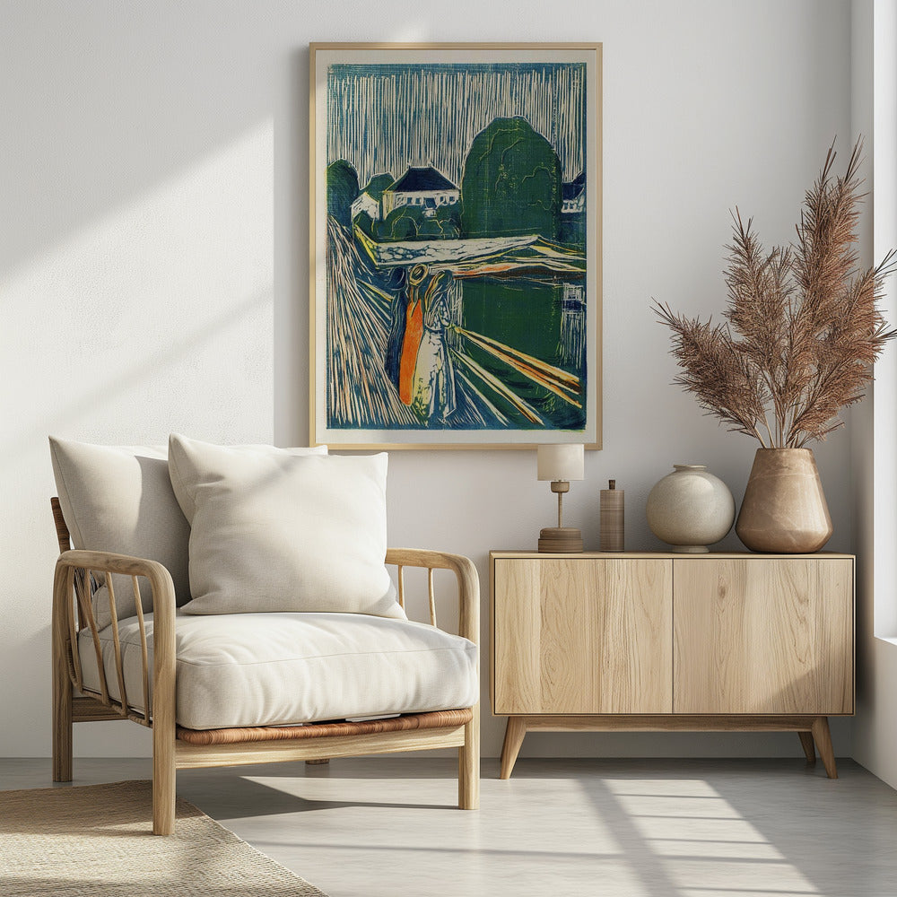 The Girls On The Bridge - Poster / Art Print - interiör