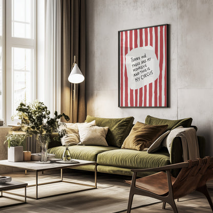 Turns Out These Are My Monkeys - Poster / Art Print - interiör