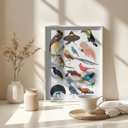 Birds of Paradise - Poster / Art Print - interiör