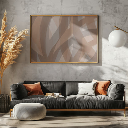 Neutral Abstract Watercolor In Nude and Pastel 5 - Poster / Art Print - interiör