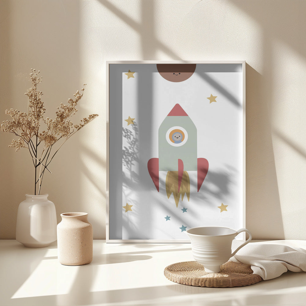 Solar Rocket - Poster / Art Print - interiör
