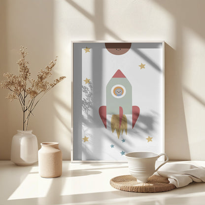 Solar Rocket - Poster / Art Print - interiör