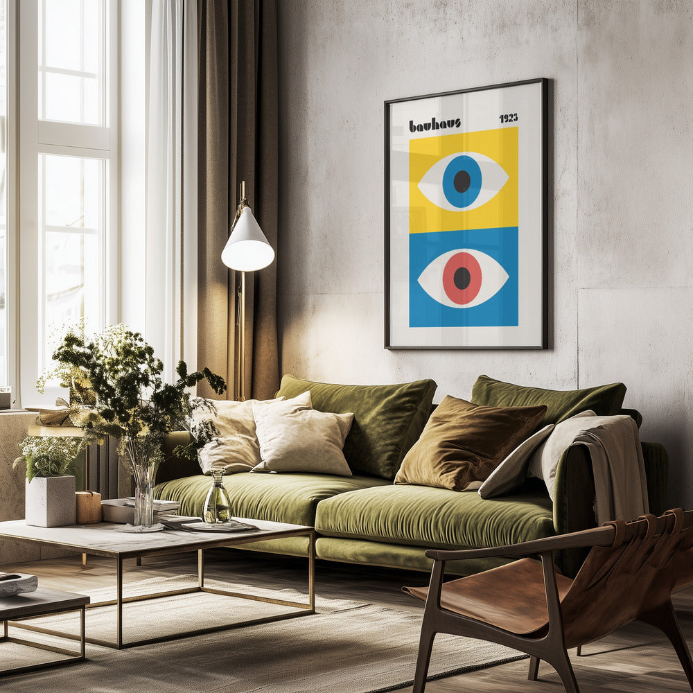 Bauhaus Eyes Abstract - Poster / Art Print - interiör