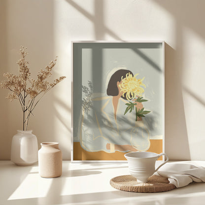 The crysanthemum - Poster / Art Print - interiör