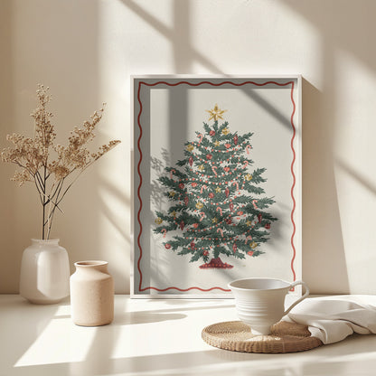 Christmas tree - Poster / Art Print - interiör