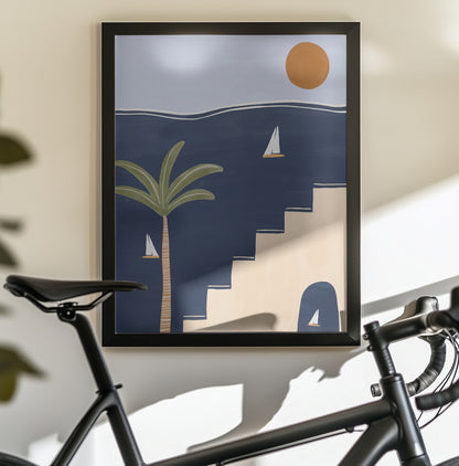Sailboats - Poster / Art Print - interiör
