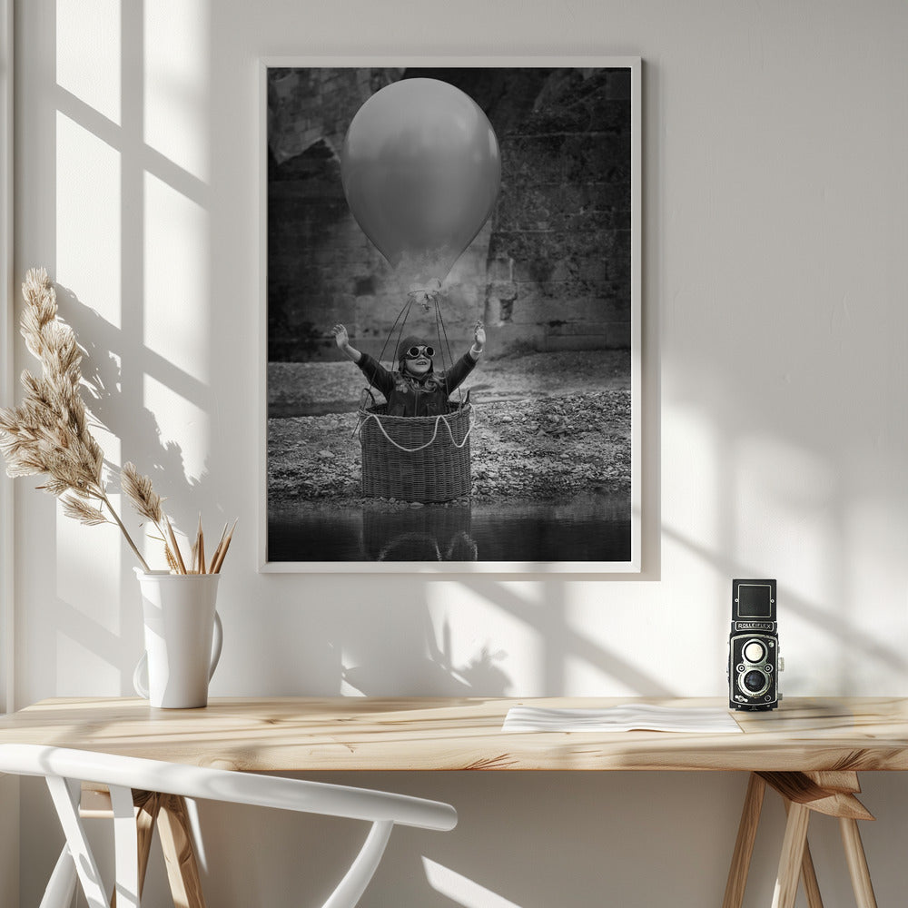 Fly me to the moon - Poster / Art Print - interiör