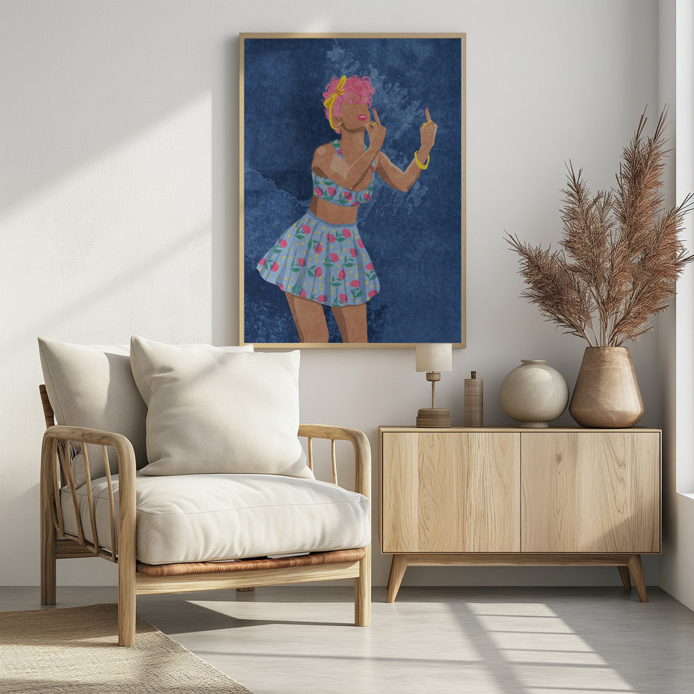 Not your girl - Poster / Art Print - interiör