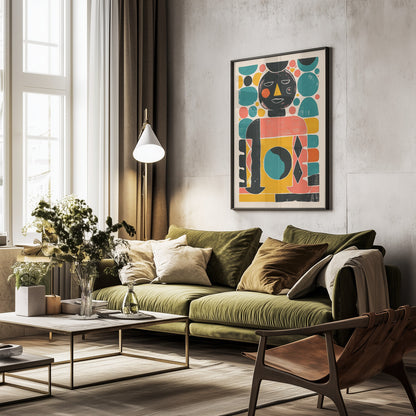 Geometric Harmony - Poster / Art Print - interiör