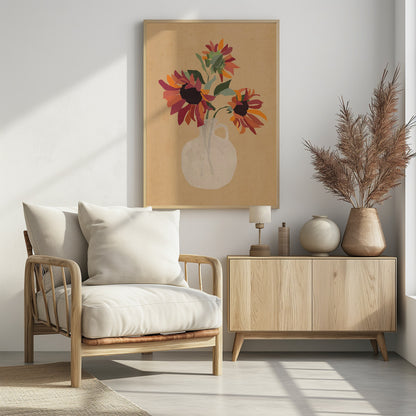 Sunflowers 8 - Poster / Art Print - interiör