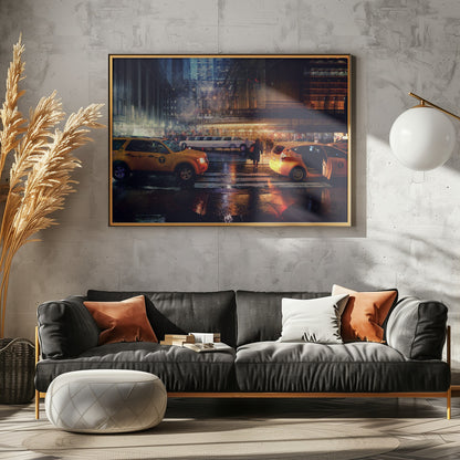 Taxi - Poster / Art Print - interiör
