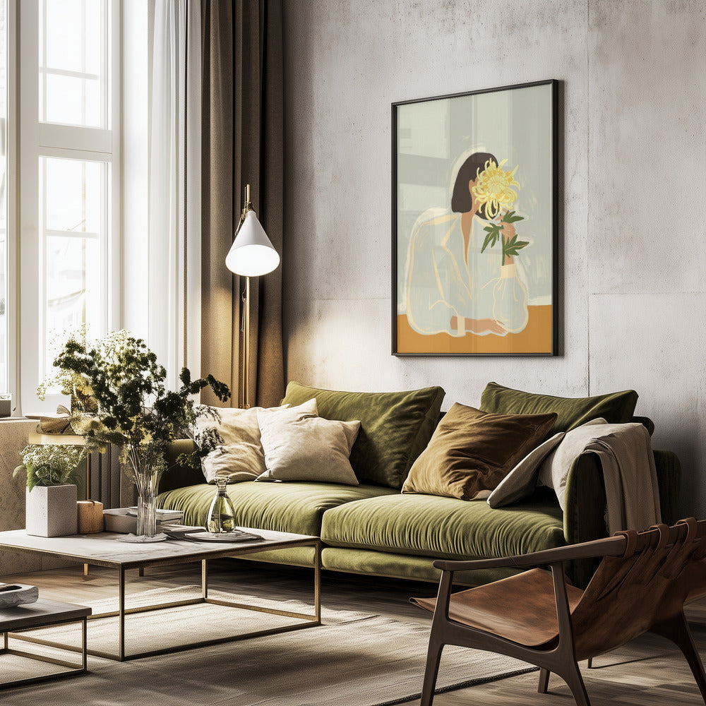 The crysanthemum - Poster / Art Print - interiör