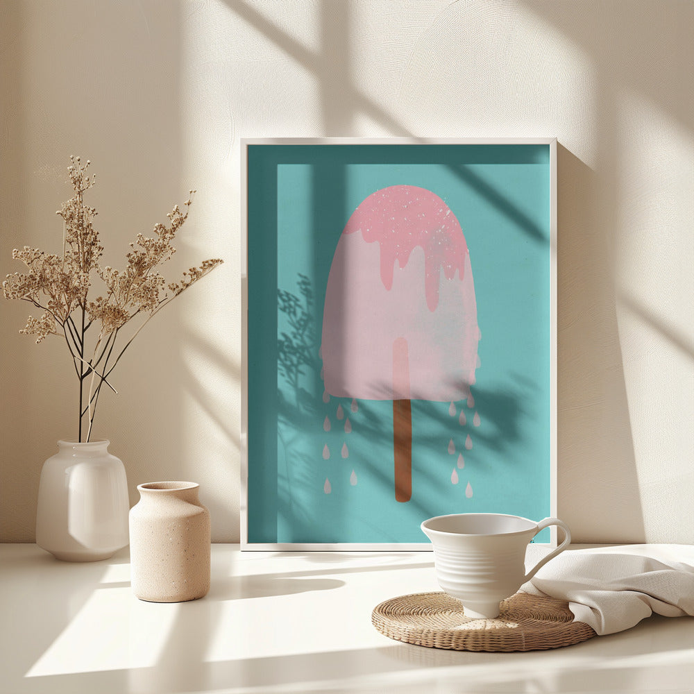 Yummy Ice Cream - Poster / Art Print - interiör