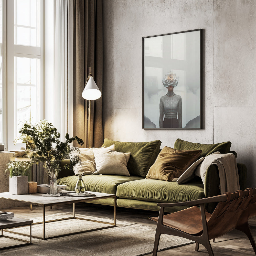 Flower Face - Poster / Art Print - interiör