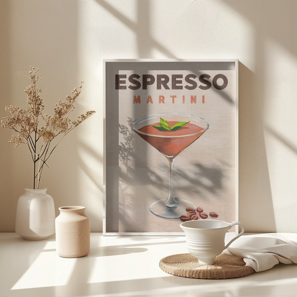 Espresso Martini Cocktail Bar Decor - Poster / Art Print - interiör