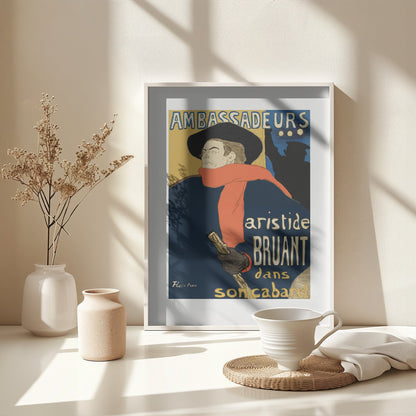 Ambassadeurs Aristide Bruant Dans Son Cabaret (1892) - Poster / Art Print - interiör