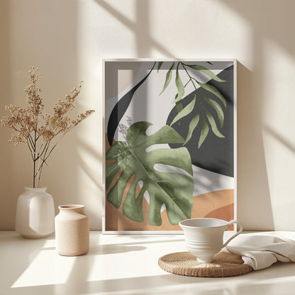 Abstract Art Tropical Leaves 23 - Poster / Art Print - interiör