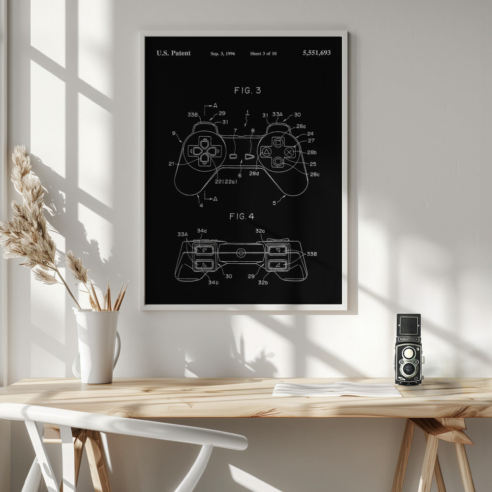 Controller Unit Patent 1996 - Poster / Art Print - interiör