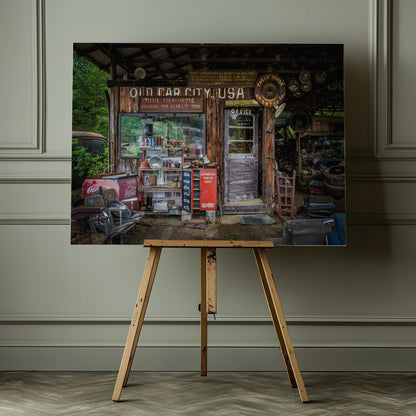 Old Car City - Poster / Art Print - interiör