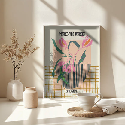Mercado verde Barcelona - Poster / Art Print - interiör