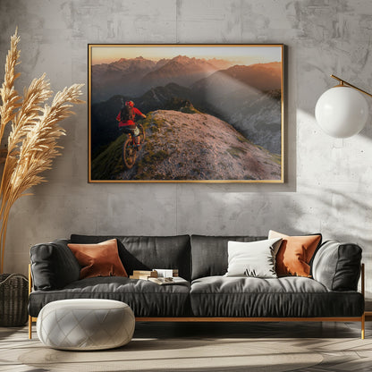 Riding ridge singletrack - Poster / Art Print - interiör