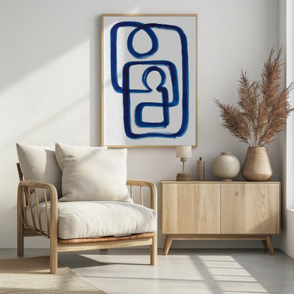 Blue Embrace - Poster / Art Print - interiör