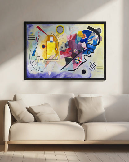 Yellow Red Blue - Poster / Art Print - interiör