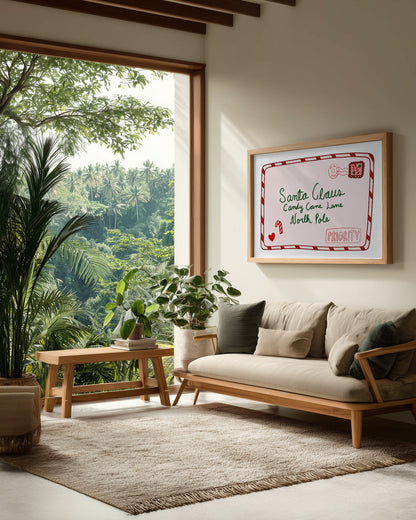 Letter to Santa - Poster / Art Print - interiör