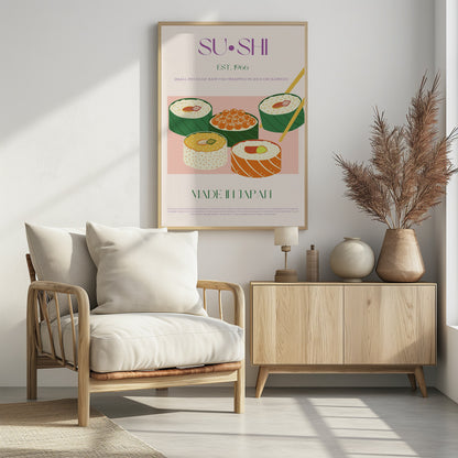 Sushi - Poster / Art Print - interiör
