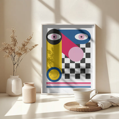 ABSTRACT FACE - Poster / Art Print - interiör