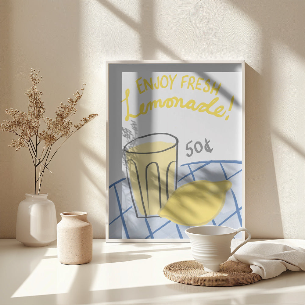 Fresh Lemonade - Poster / Art Print - interiör