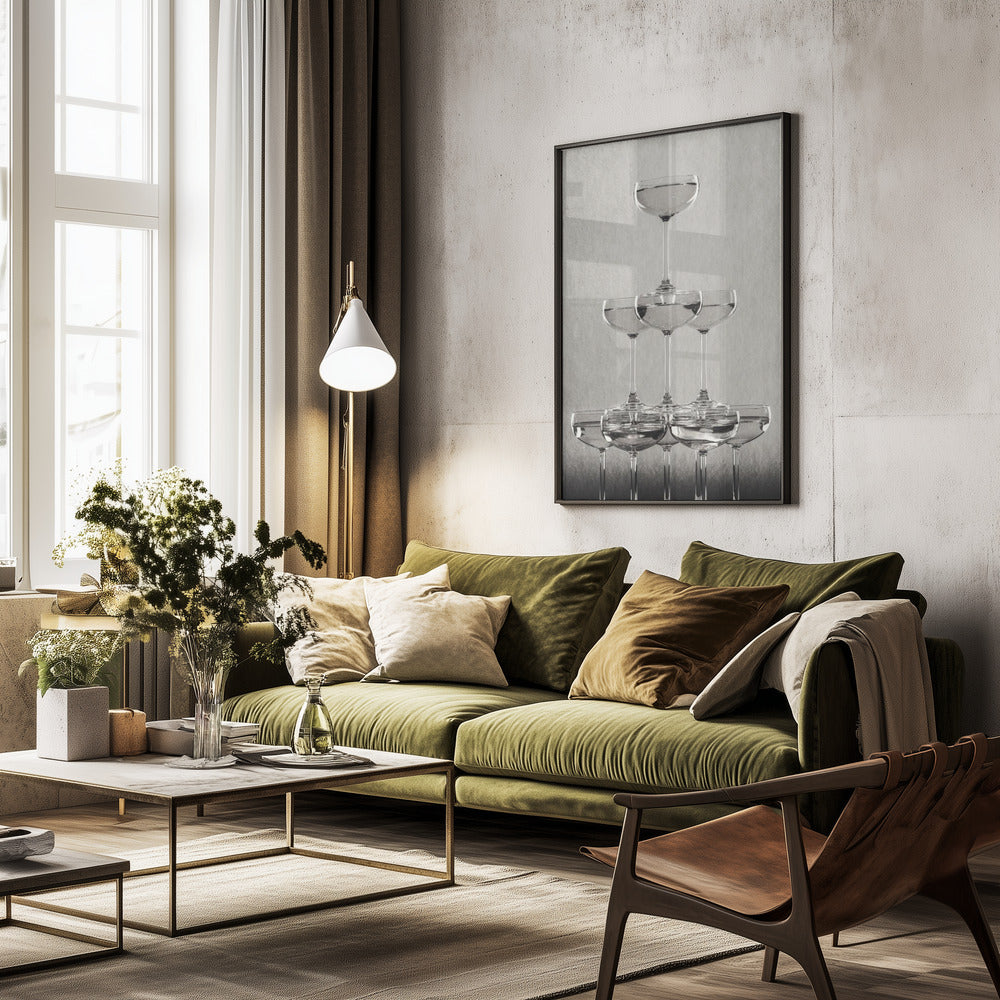 Champagne tower_9 - Poster / Art Print - interiör
