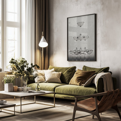 Champagne tower_9 - Poster / Art Print - interiör