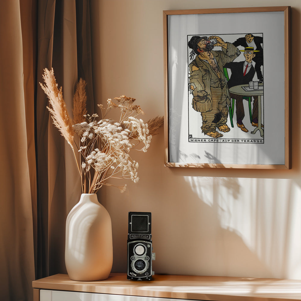 Viennese Café On the Terrace - Poster / Art Print - interiör