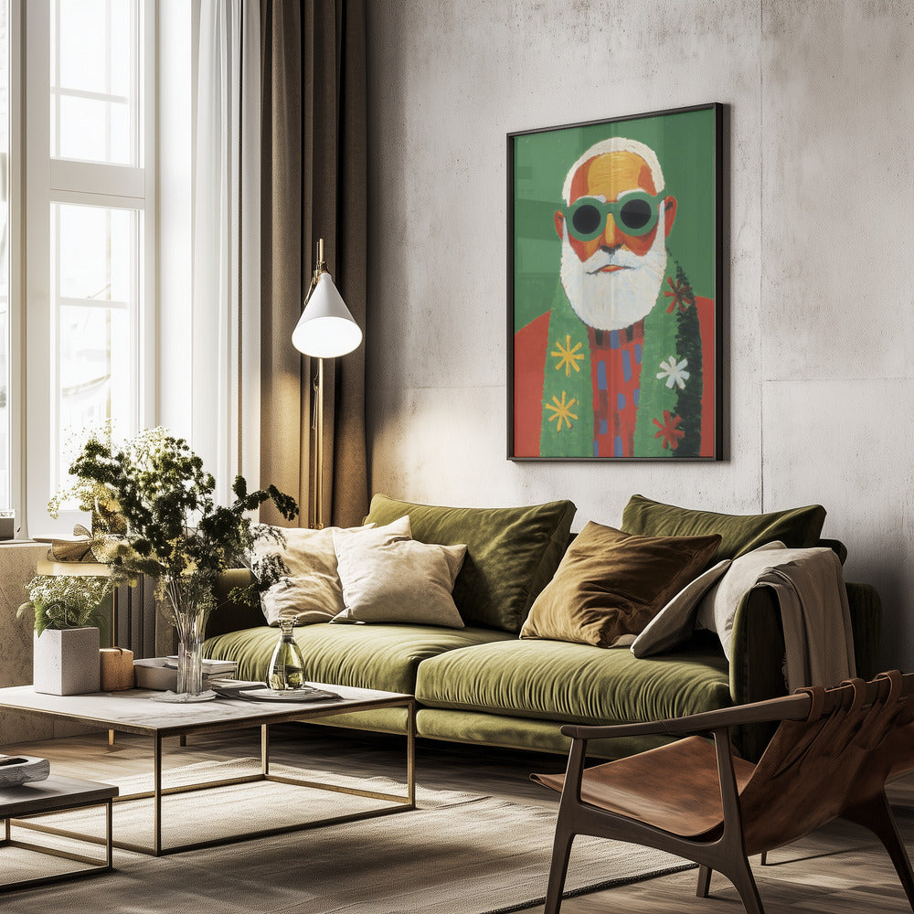 Holiday Santa - Poster / Art Print - interiör