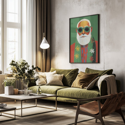 Holiday Santa - Poster / Art Print - interiör