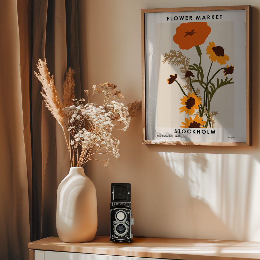 Flower Market. Stockholm - Poster / Art Print - interiör
