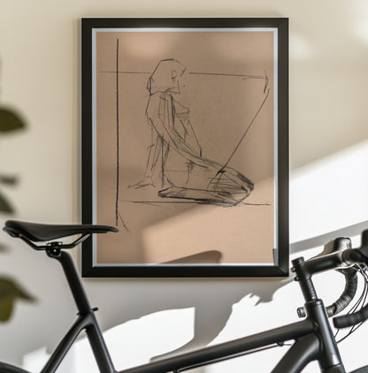Étude Féminine No.5 - Poster / Art Print - interiör