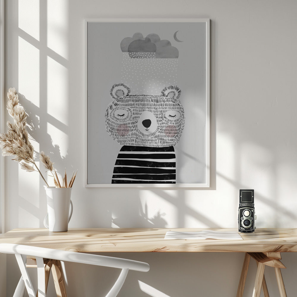 I Love Snow - Poster / Art Print - interiör
