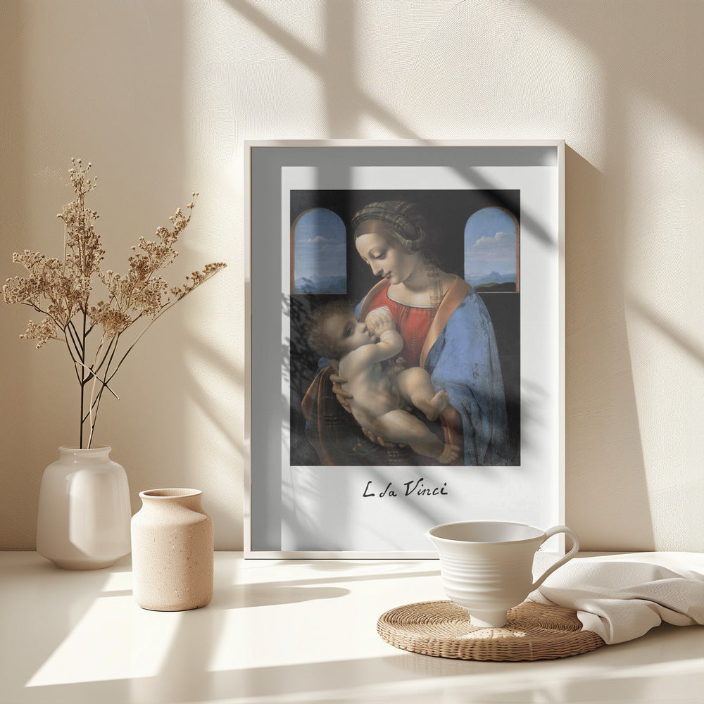 Madonna Litta (mid 1490s) - Poster / Art Print - interiör